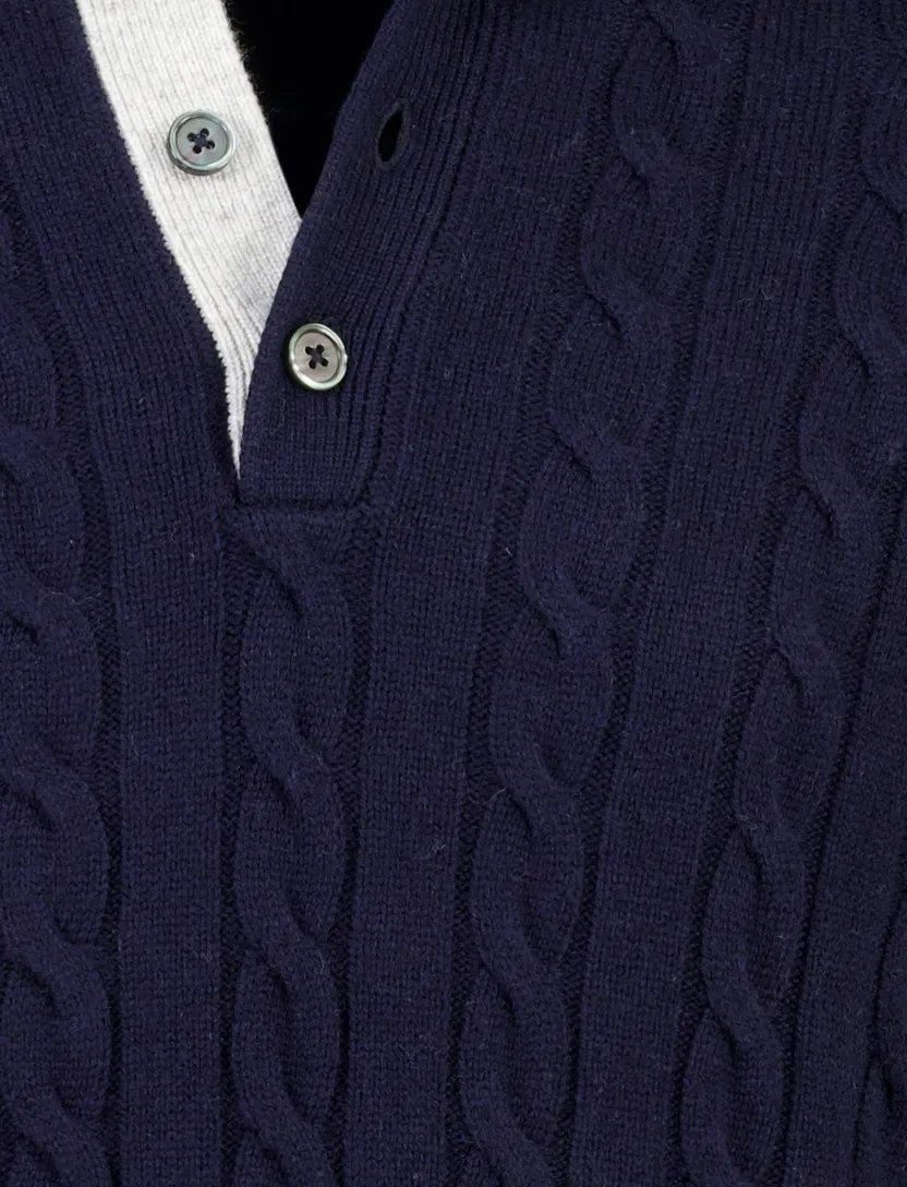 Trui Born With Appetite donkerblauw nylon