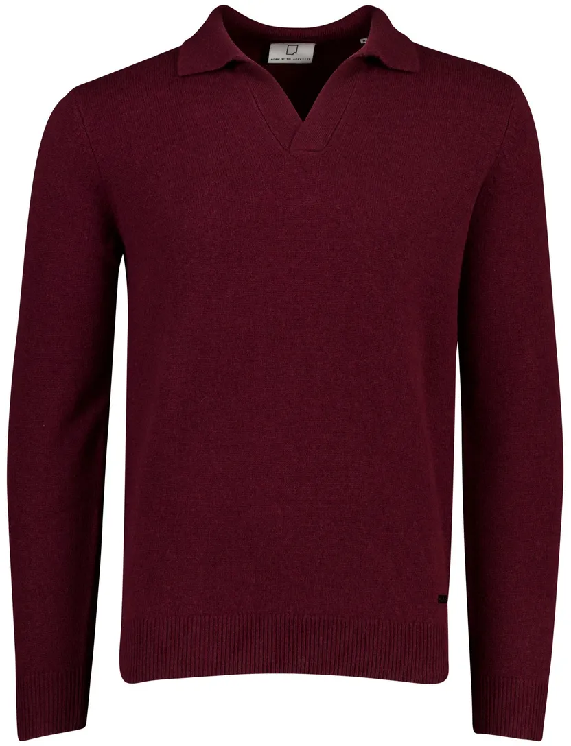Trui Born With Appetite bordeaux wol normale fit
