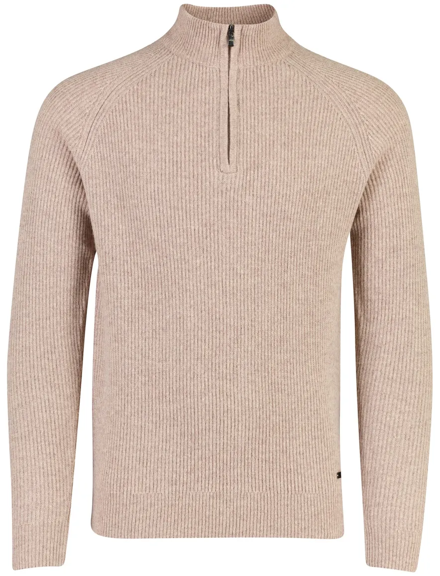 Born With Appetite half zip trui camel gebreid
