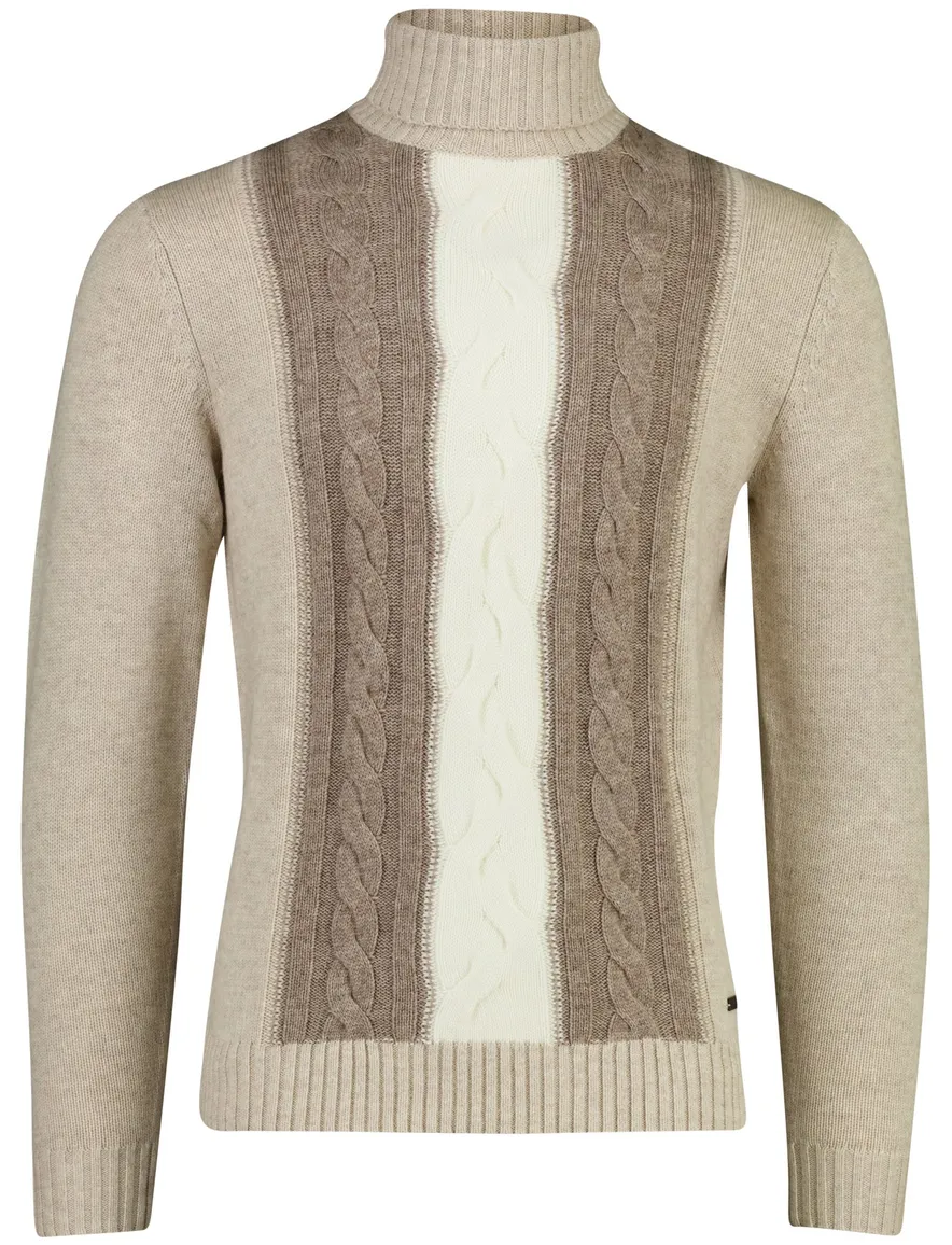 Born With Appetite coltrui beige gestreept gebreid