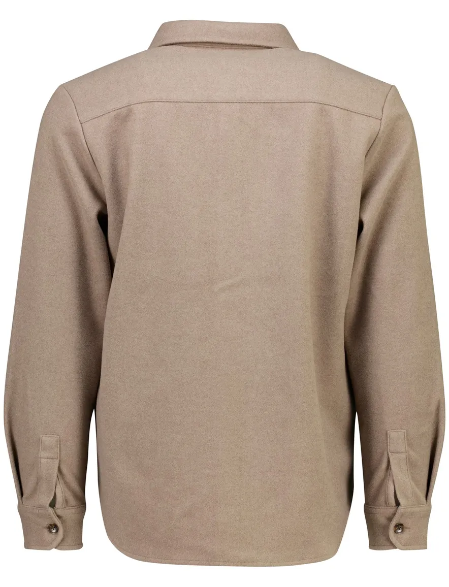 Born With Appetite overshirt beige met borstzak