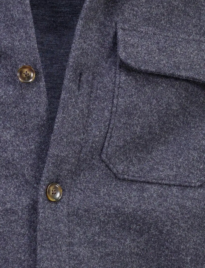 Overshirt Born With Appetite donkerblauw