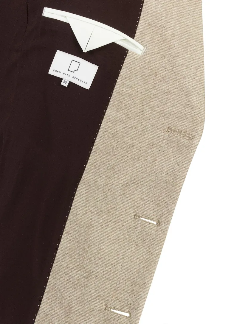 Overjas Born With Appetite camel polyester
