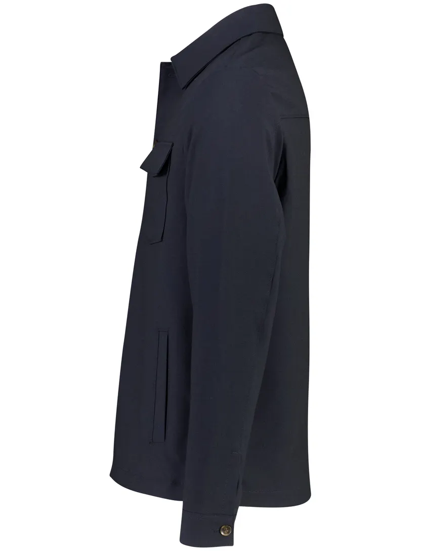 Overshirt Born With Appetite donkerblauw