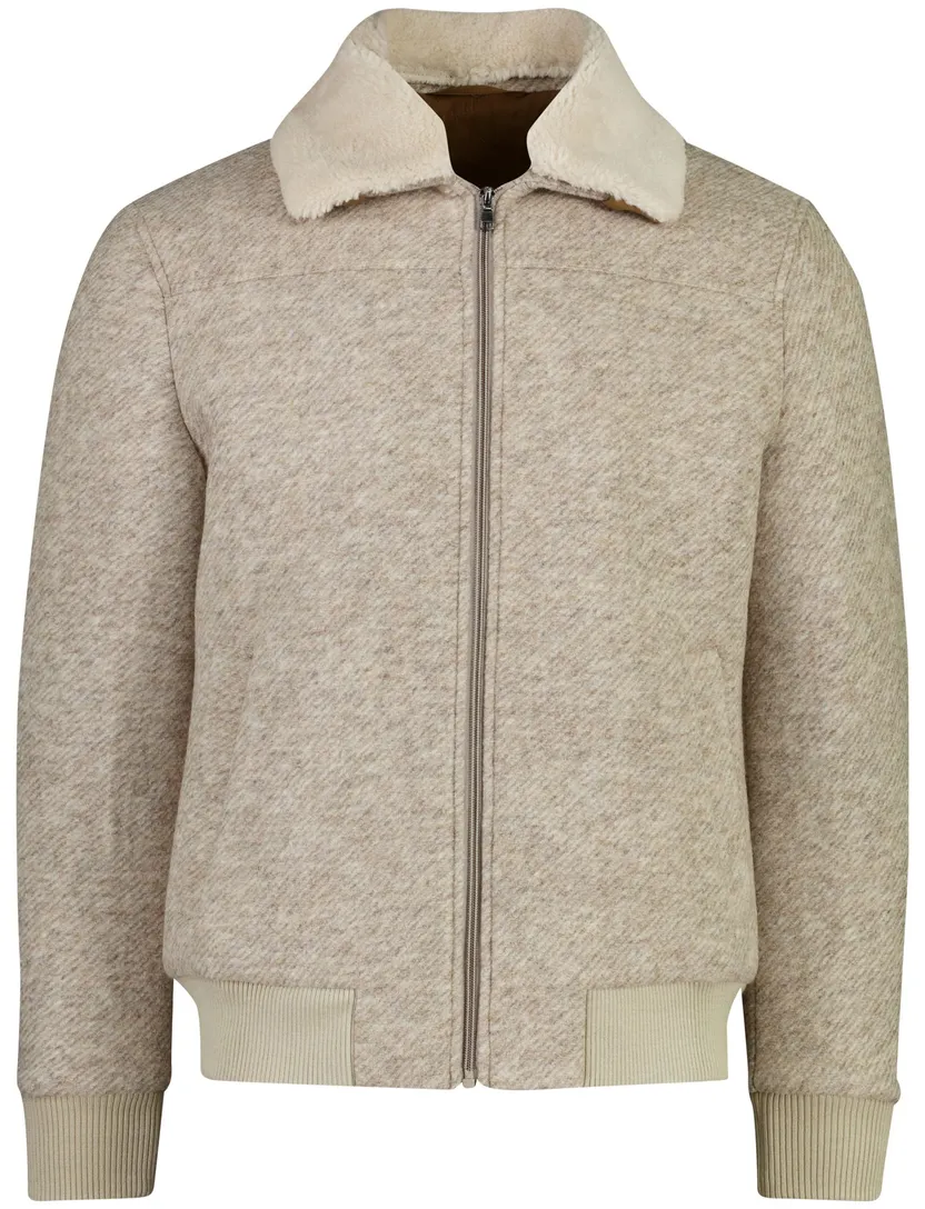 Bomberjack Born With Appetite beige normale fit