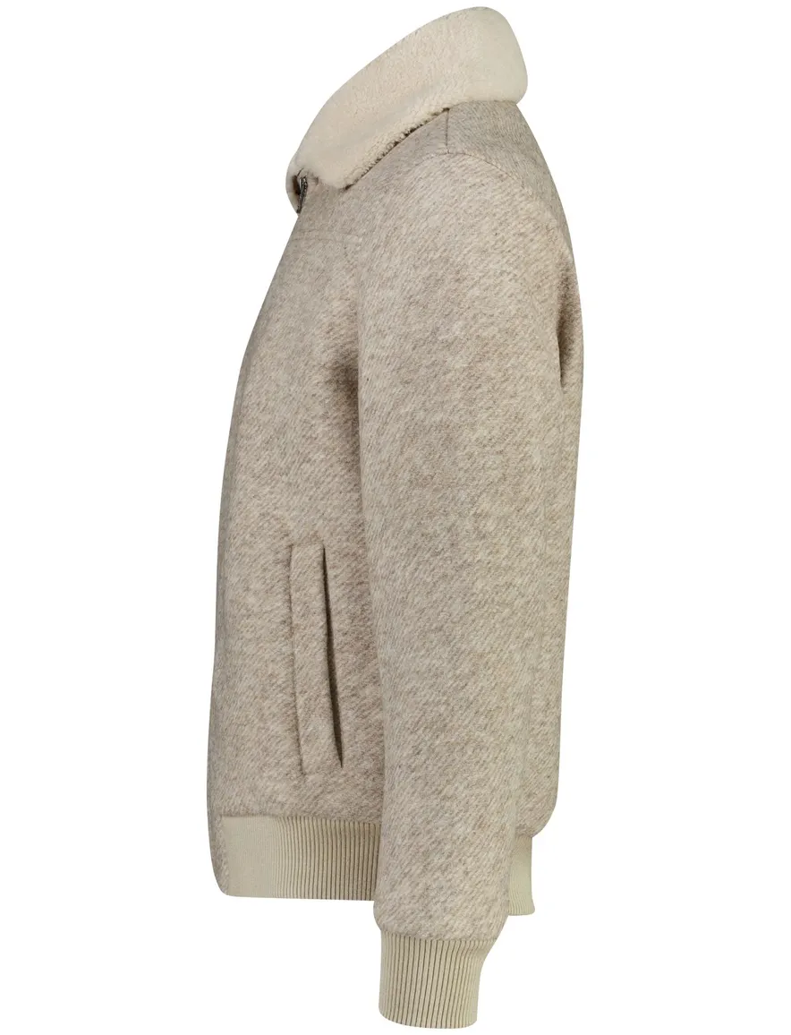 Born With Appetite bomberjack beige gemeleerd