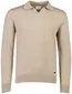 Born With Appetite trui beige gemeleerd gebreid