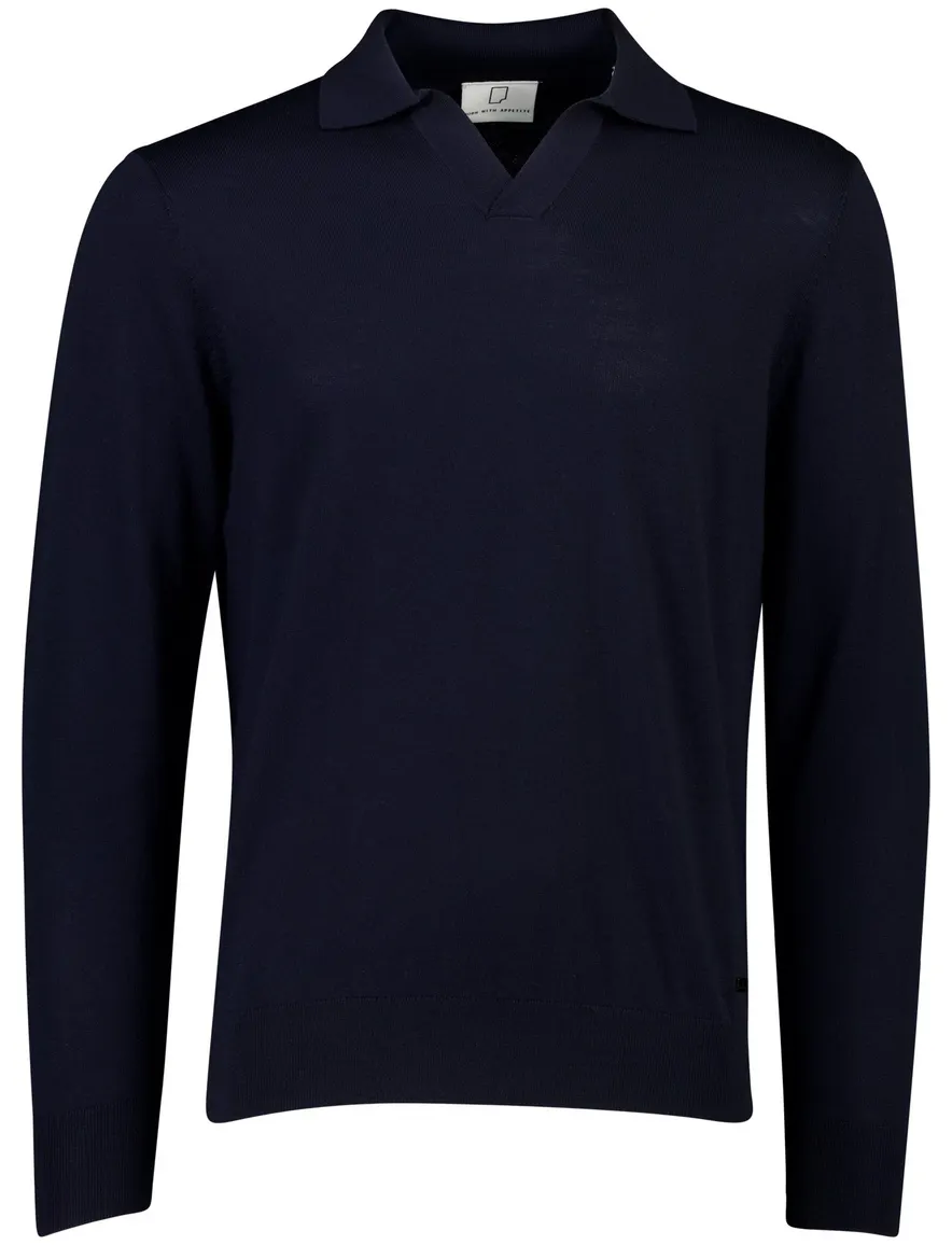 Born With Appetite trui donkerblauw gebreid