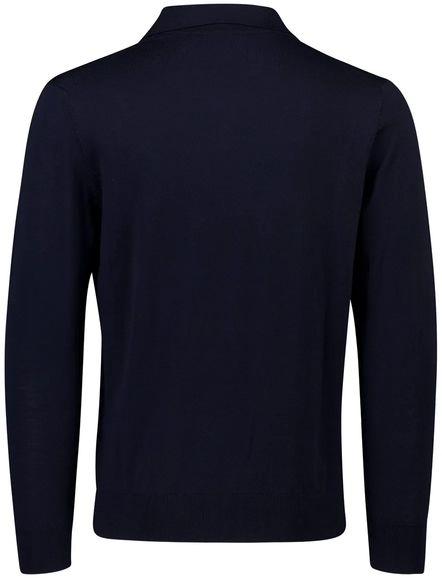 Born With Appetite trui donkerblauw gebreid