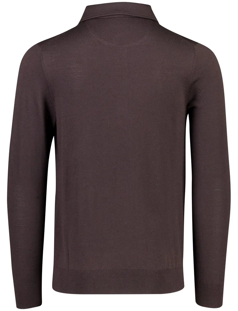 Poloshirt Born With Appetite bruin 4 knoops