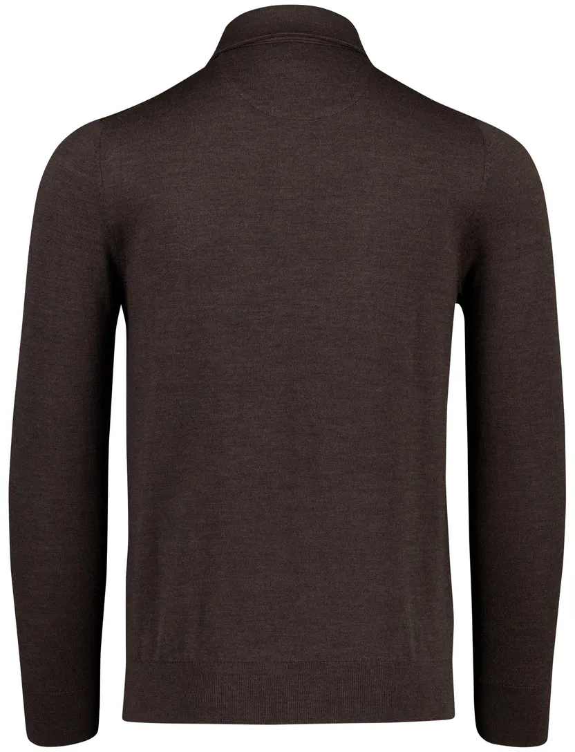 Poloshirt Born With Appetite bruin wol 4 knoops