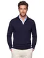 Poloshirt Born With Appetite donkerblauw 4 knoops