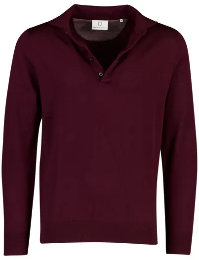 Born With Appetite Born With Appetite poloshirt bordeaux 4 knoops