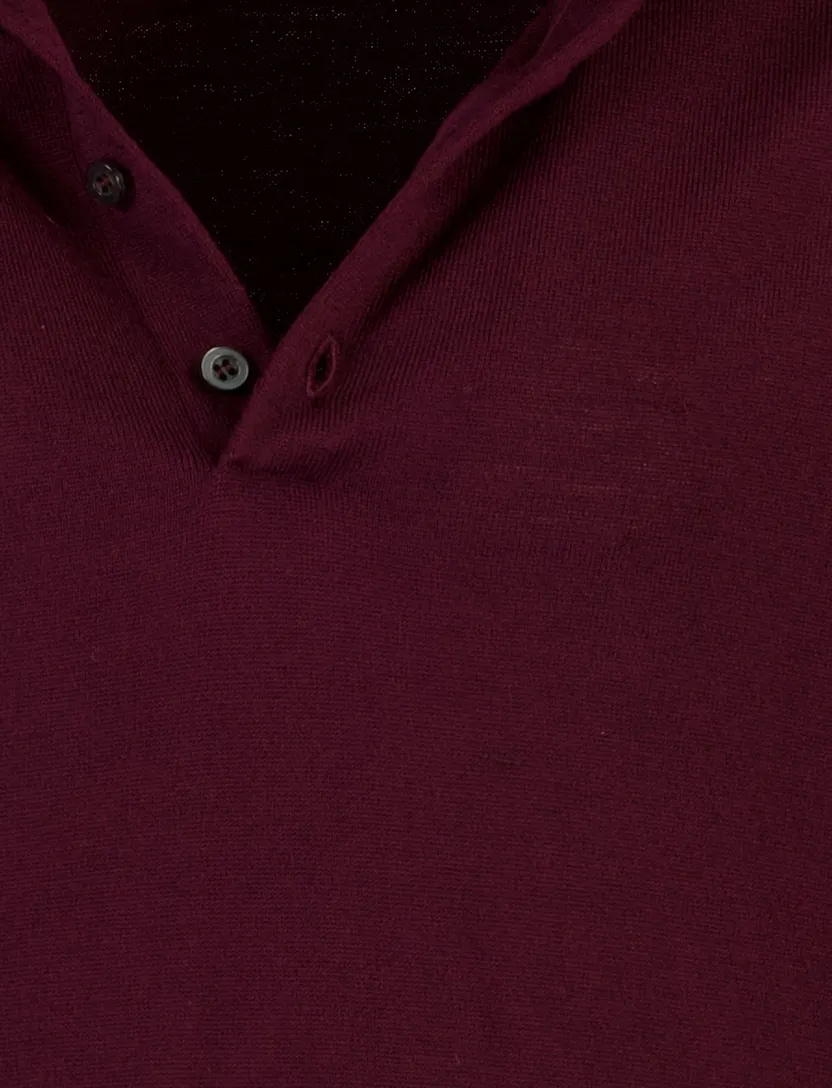Poloshirt Born With Appetite bordeaux 4 knoops