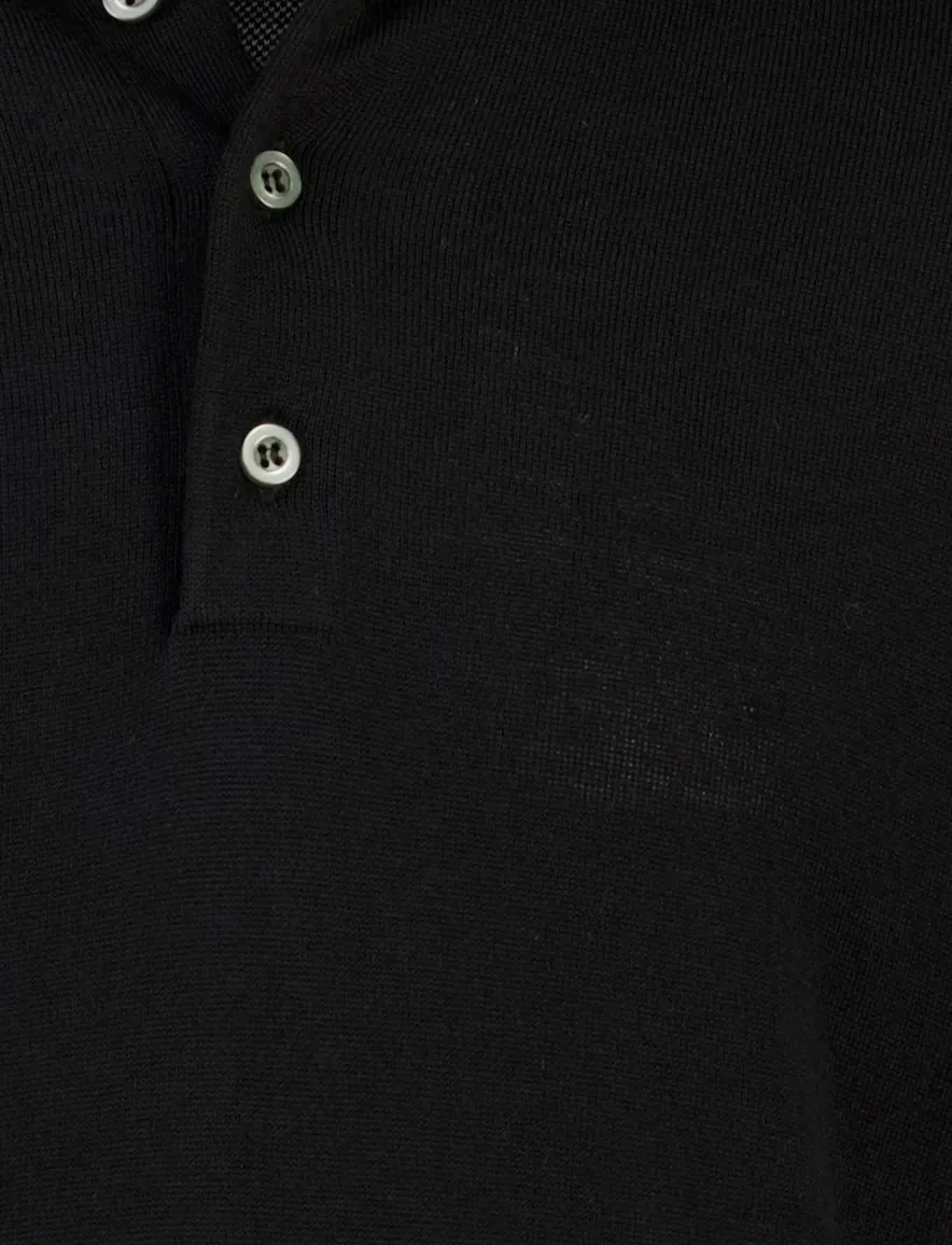 Poloshirt Born With Appetite zwart