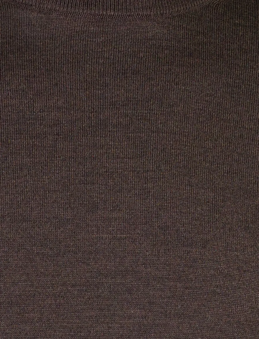 Born With Appetite trui turtleneck bruin fijn gebreid