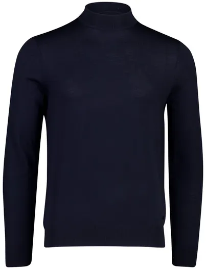Born With Appetite Born With Appetite trui donkerblauw turtleneck