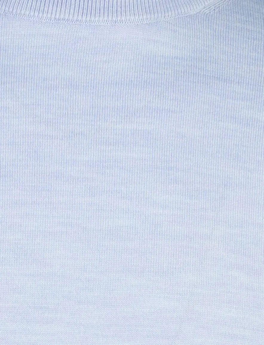 Born With Appetite turtleneck lichtblauw fijn gebreid