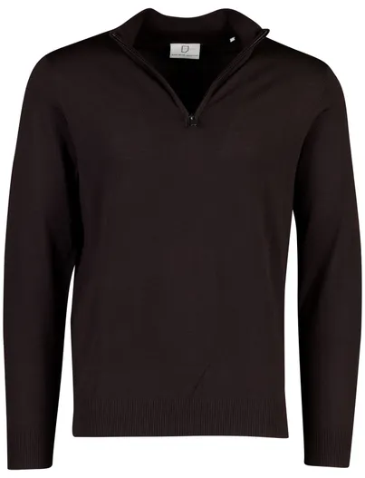 Born With Appetite Born With Appetite trui half zip bruin