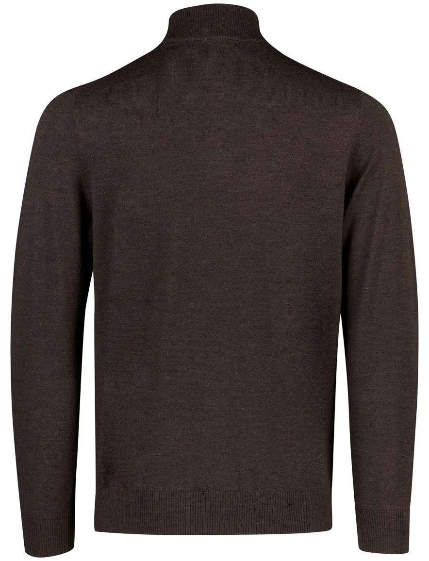 Born With Appetite half zip trui bruin