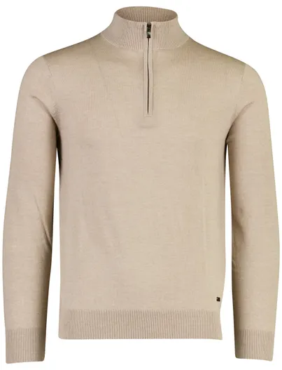 Born With Appetite Born With Appetite half zip trui camel