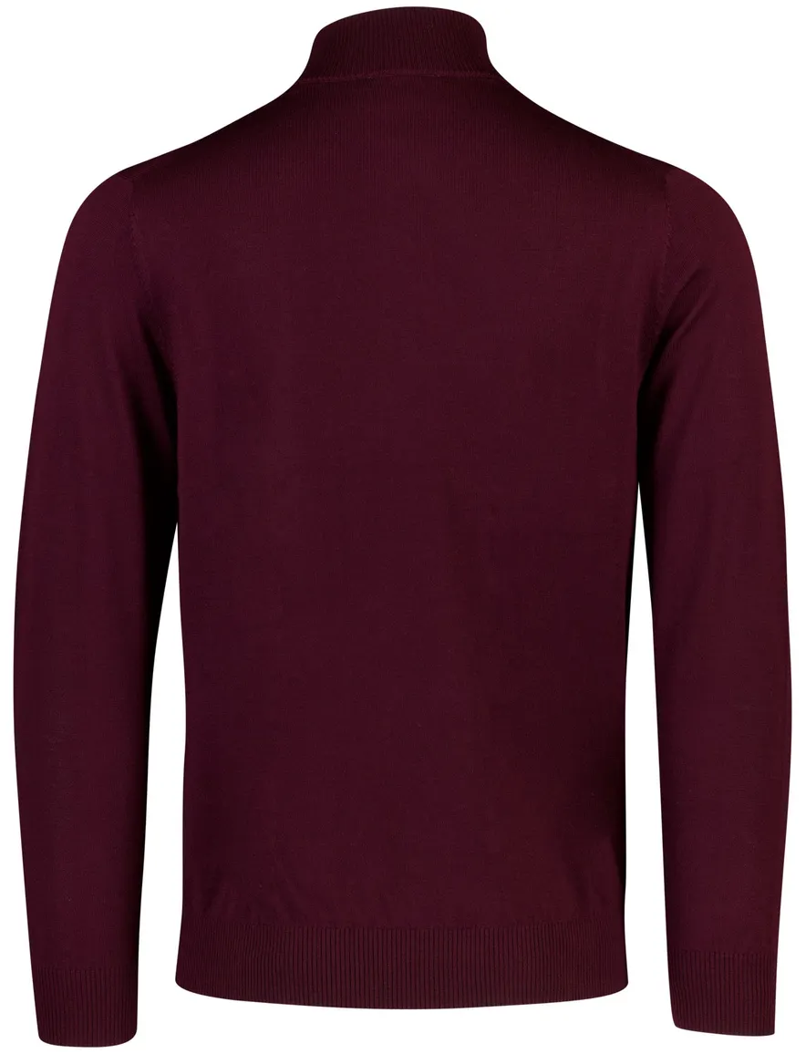 Born With Appetite trui half zip bordeaux
