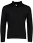 Born With Appetite trui half zip zwart effen