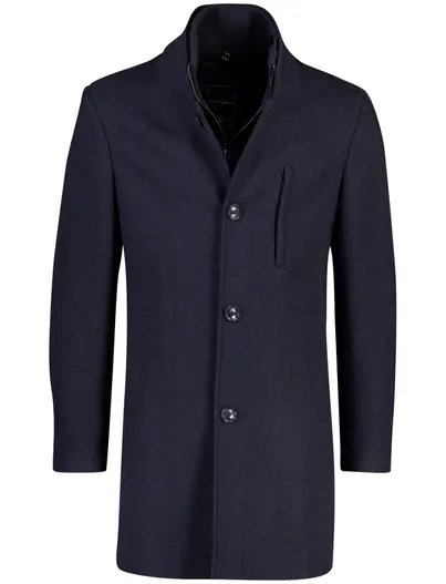 Scotland Blue Scotland Blue overjas donkerblauw met uitneembare voering