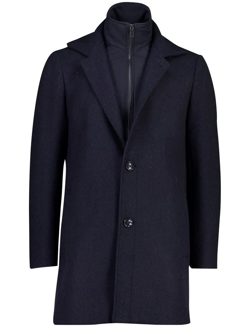 Overjas Scotland Blue donkerblauw wol
