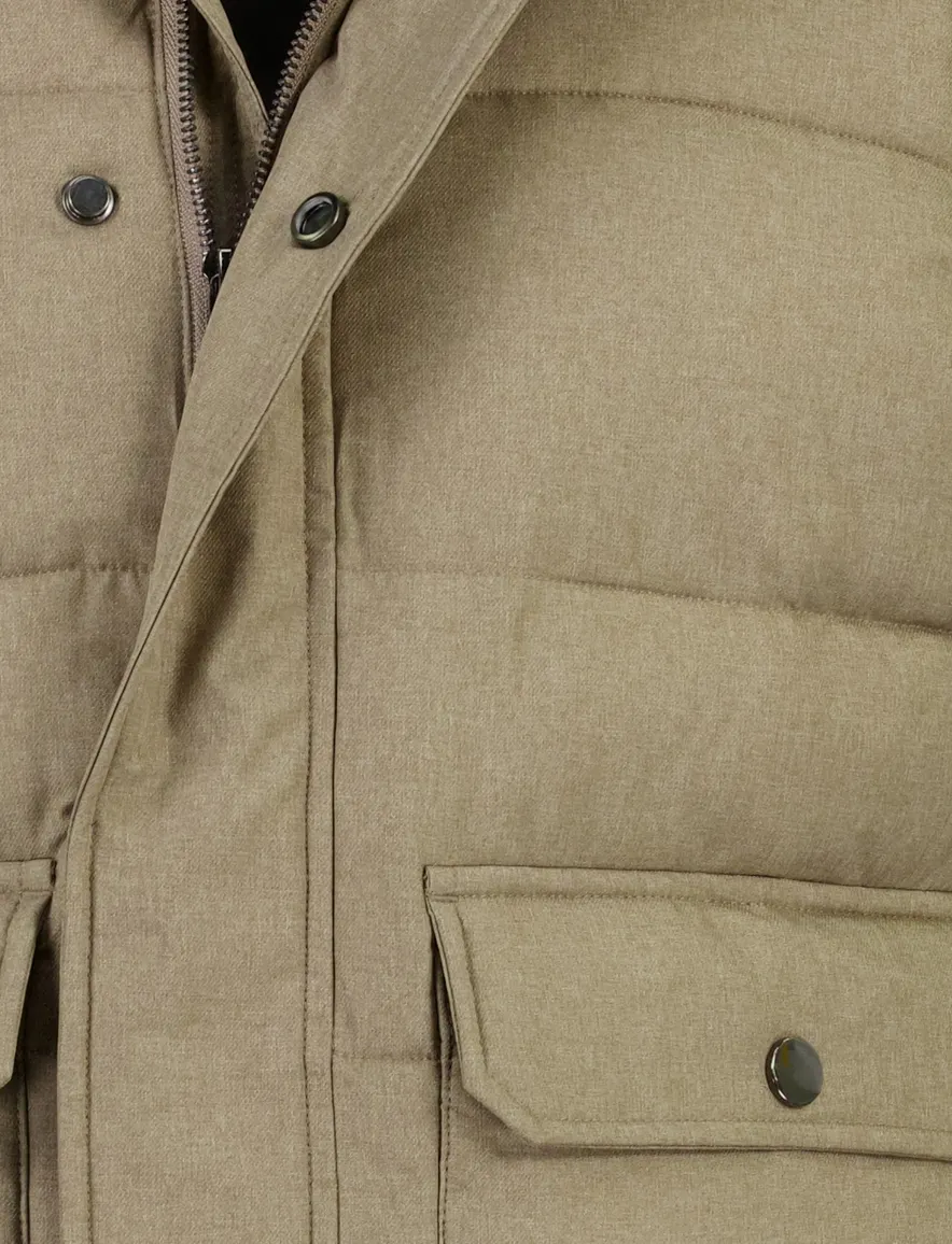 Scotland Blue bodywarmer beige effen