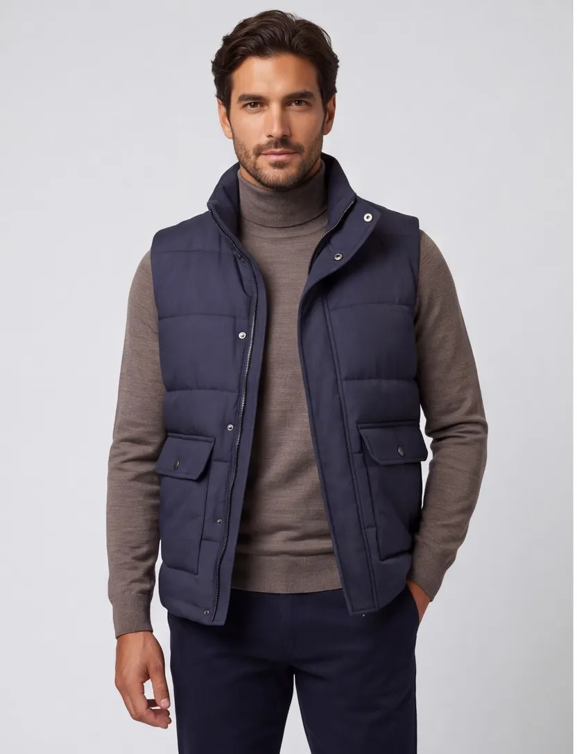 Bodywarmer Scotland Blue donkerblauw