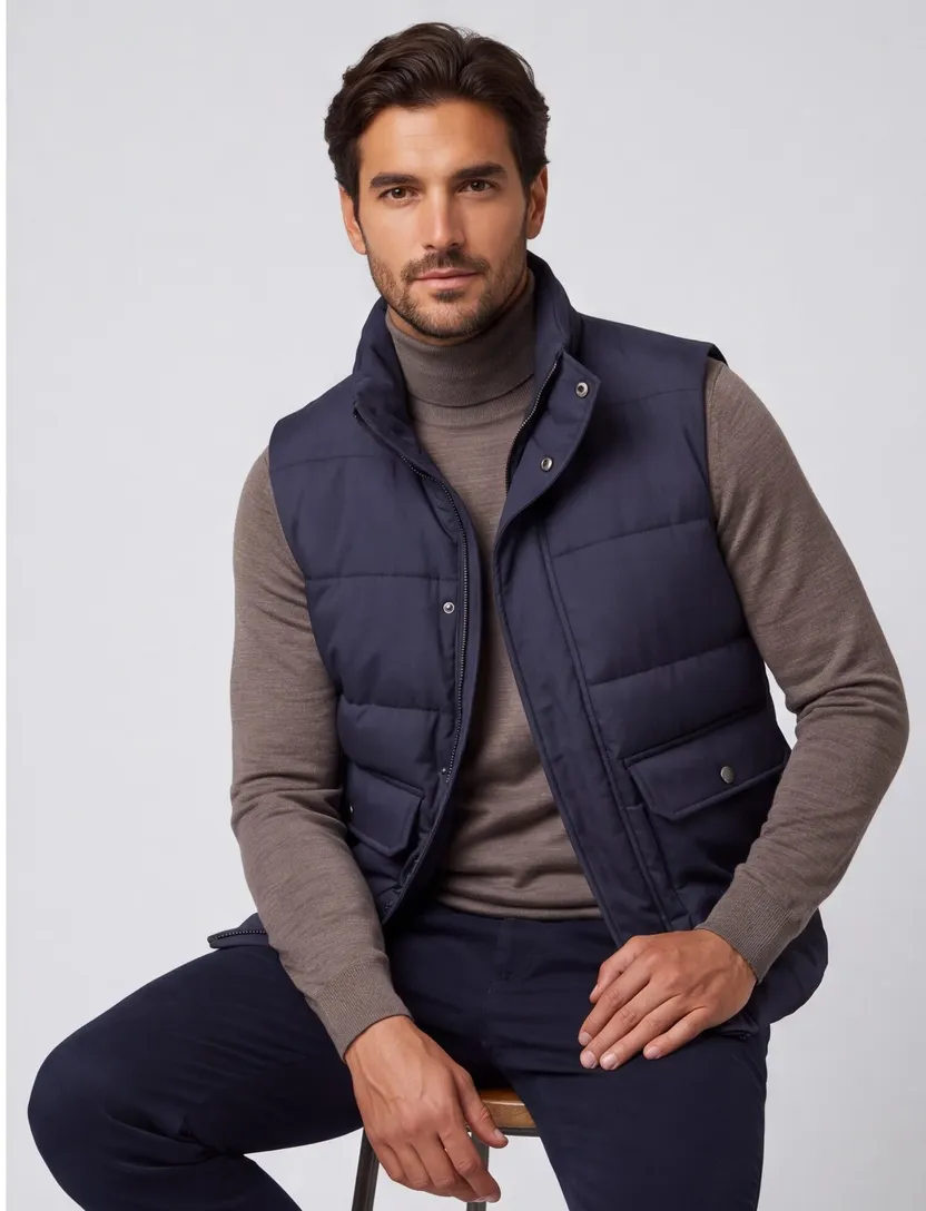 Bodywarmer Scotland Blue donkerblauw