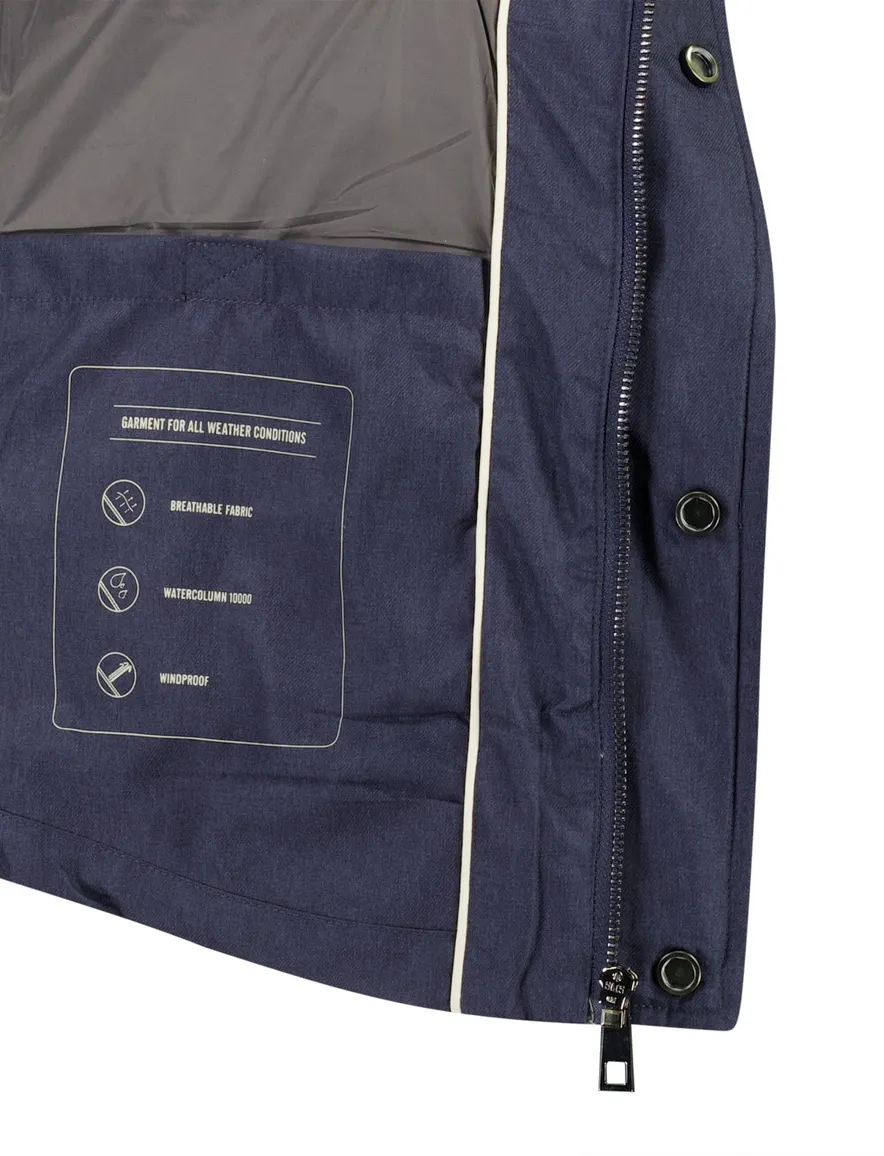 Scotland Blue bodywarmer navy effen