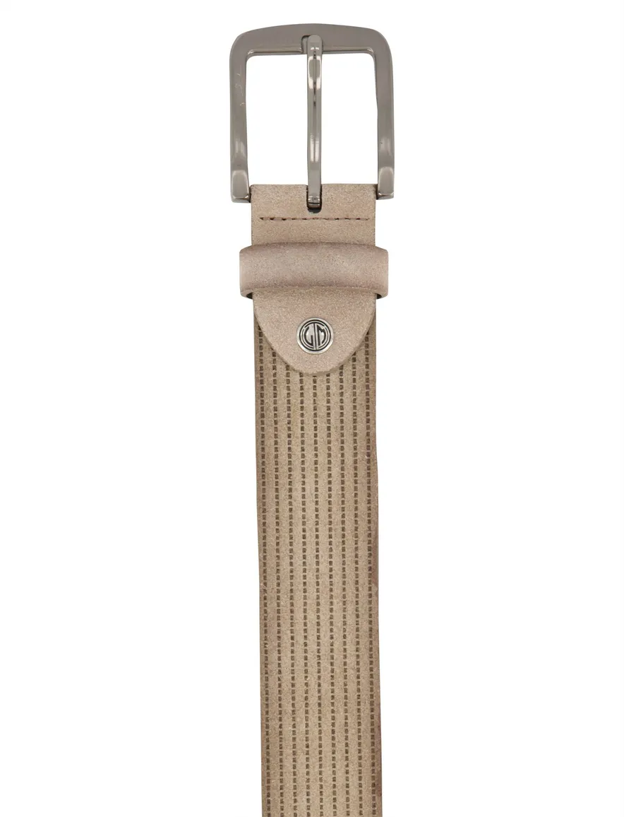 Riem Lindenmann beige Ledergürtel LINDENMANN