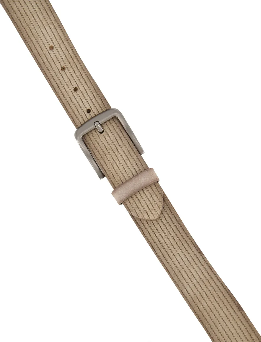 Riem Lindenmann beige Ledergürtel LINDENMANN