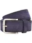 Riem Lindenmann donkerblauw Ledergürtel LINDENMANN