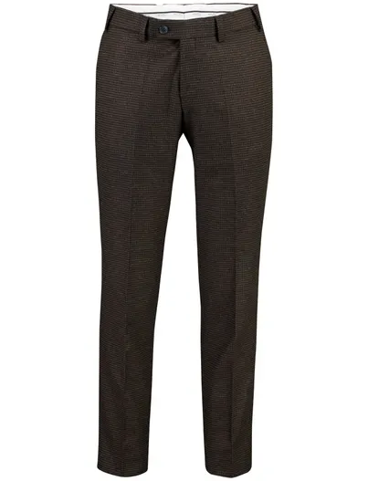 Hiltl Hiltl broek bruin geprint flatfront model