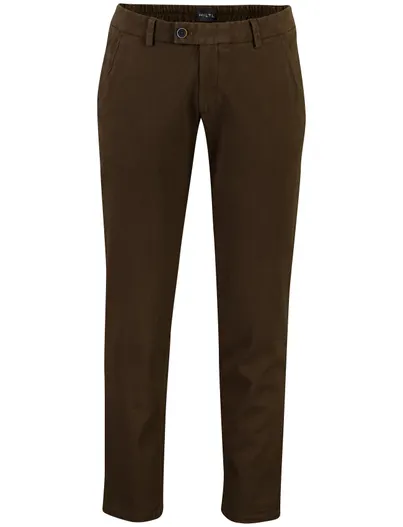 Hiltl Hiltl broek bruin flatfront model