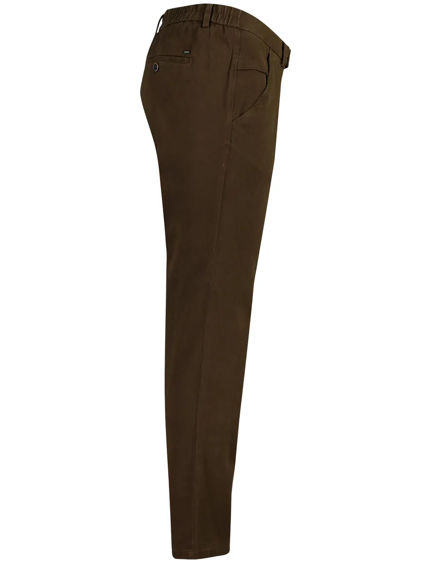 Hiltl broek bruin flatfront model