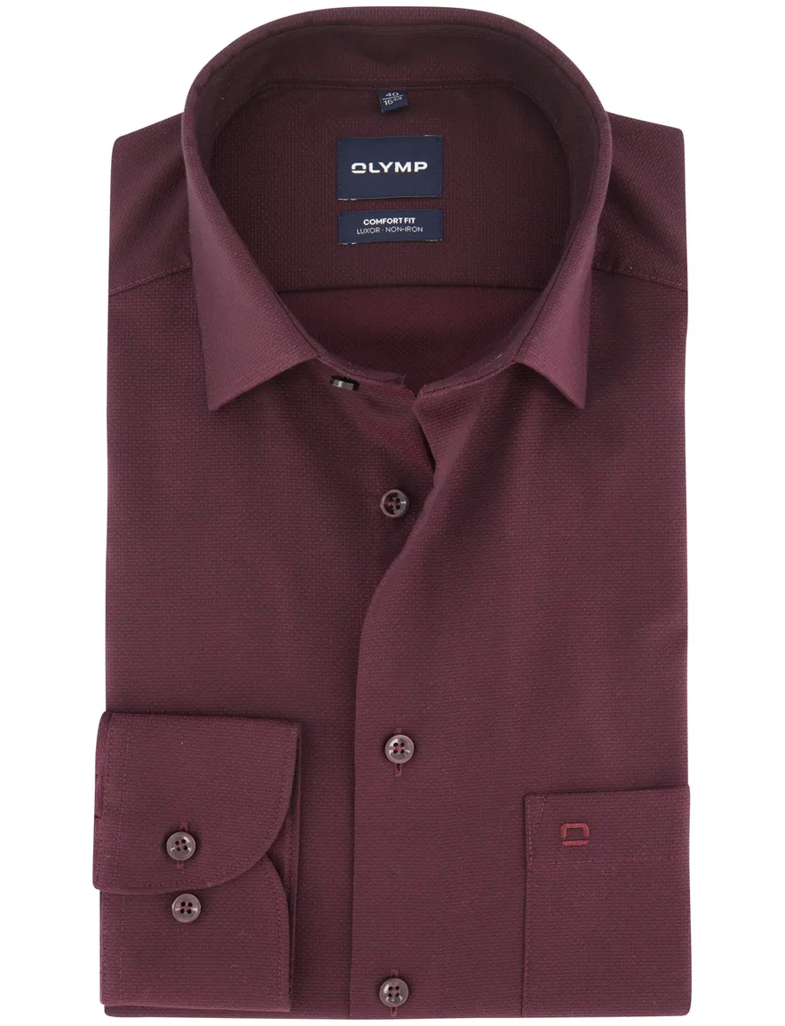 Overhemd Olymp bordeaux Shirt dress ml 5
