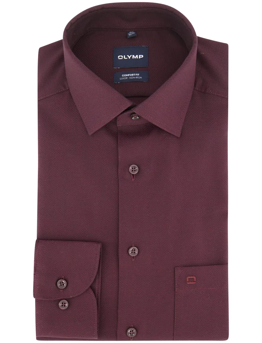 Overhemd Olymp bordeaux Shirt dress ml 5