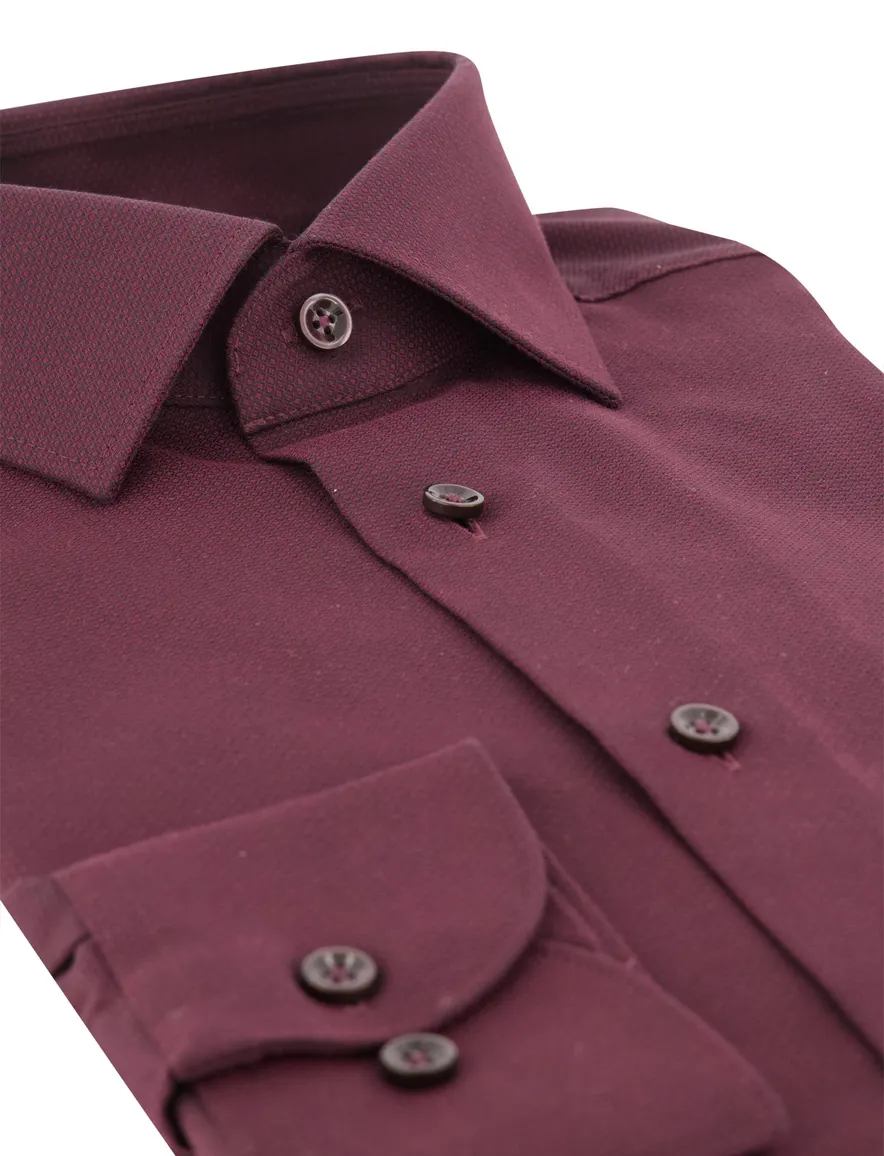 Overhemd Olymp bordeaux Shirt dress ml 5