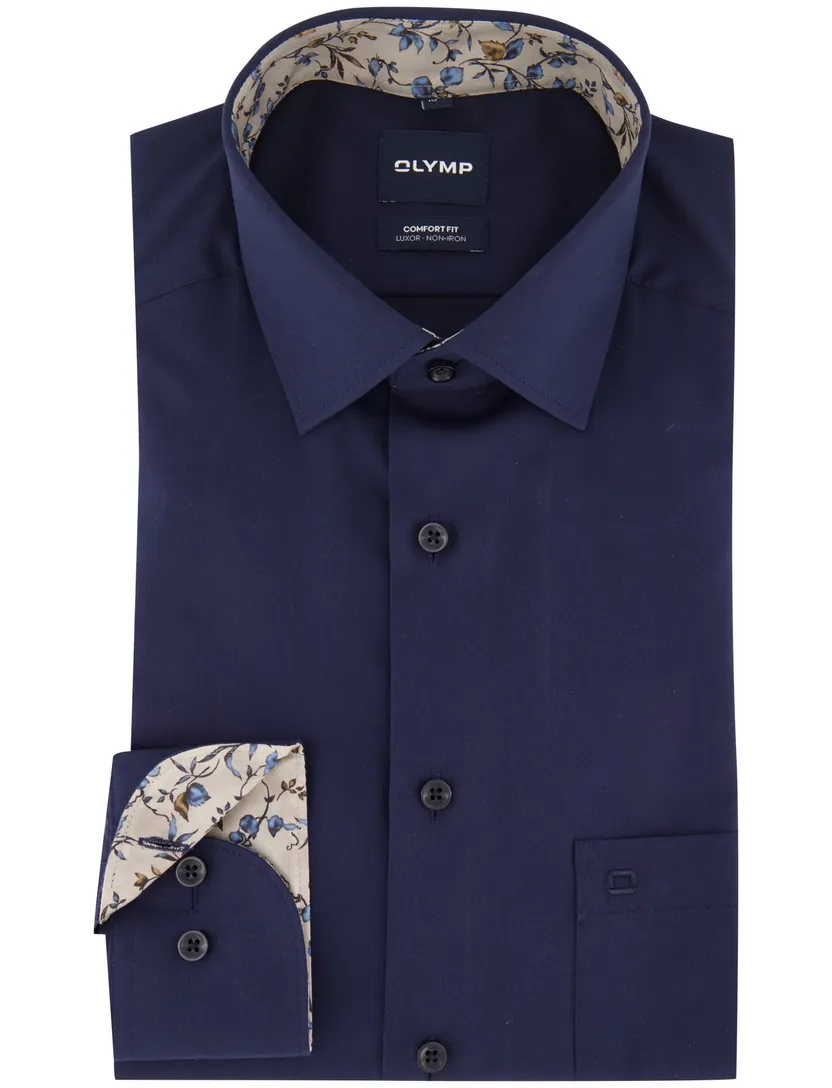 Overhemd Olymp donkerblauw Shirt dress ml 5