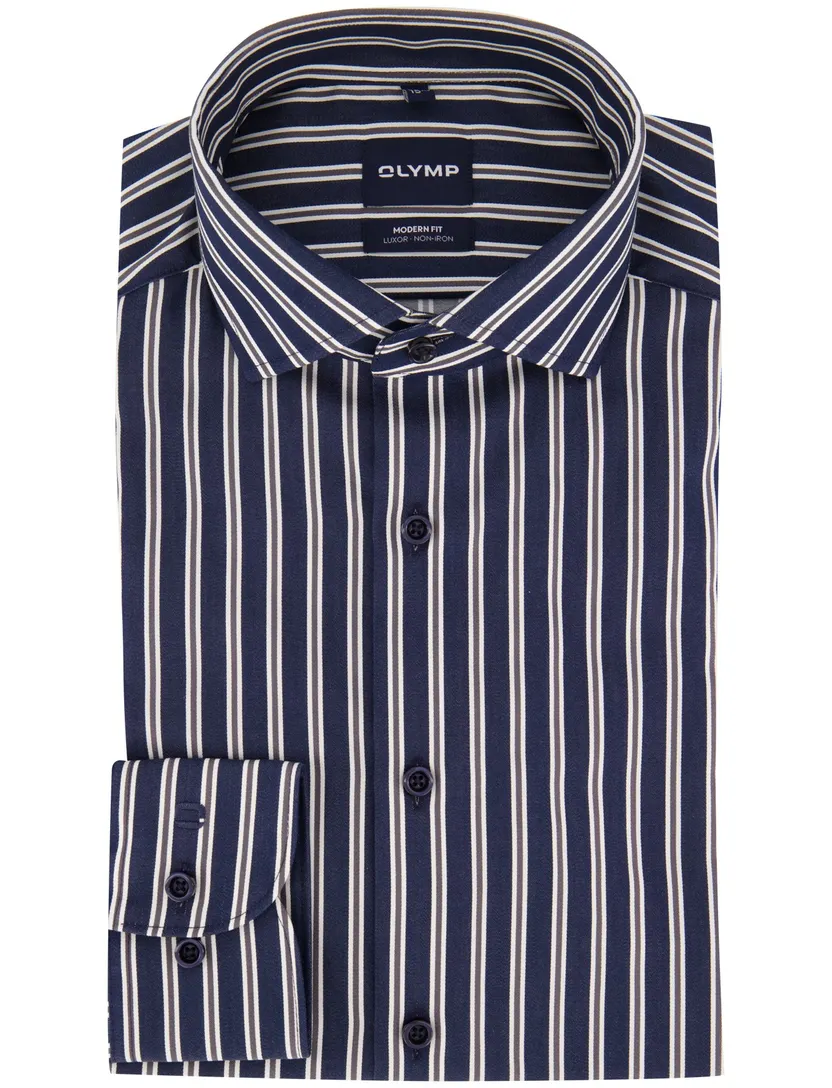 Overhemd Olymp donkerblauw Shirt dress ml 7