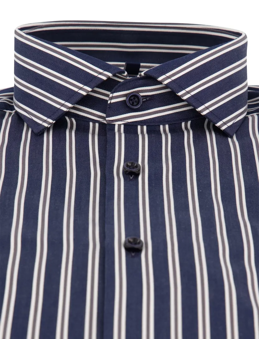 Overhemd Olymp donkerblauw Shirt dress ml 7