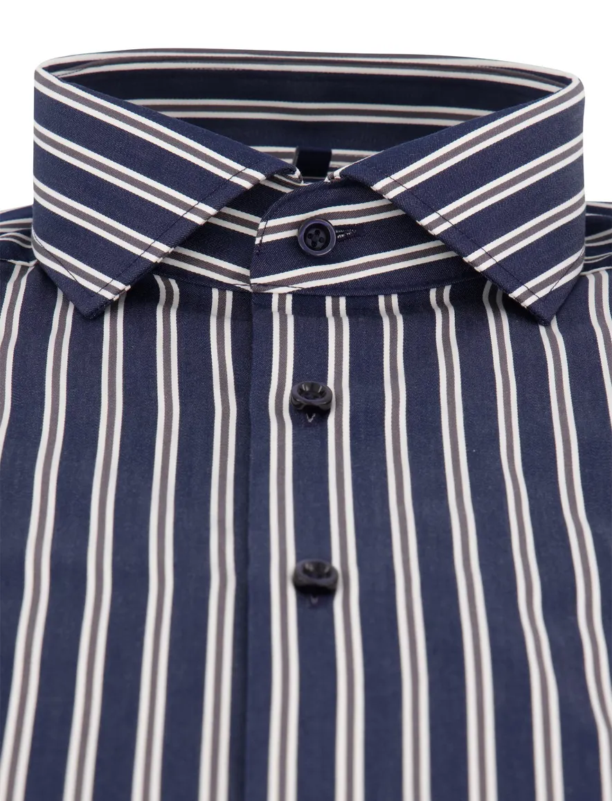 Overhemd Olymp donkerblauw Shirt dress ml 7