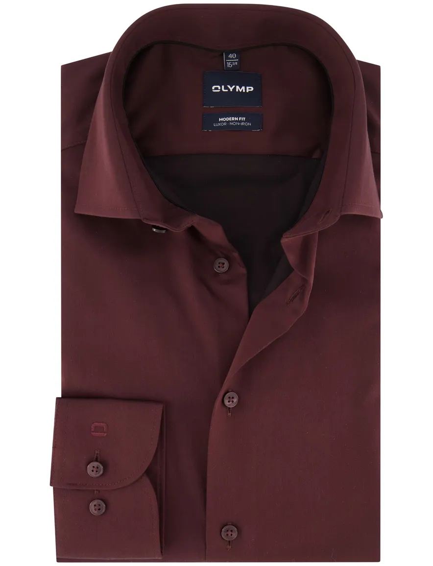 Overhemd Olymp bordeaux Shirt dress ml 7