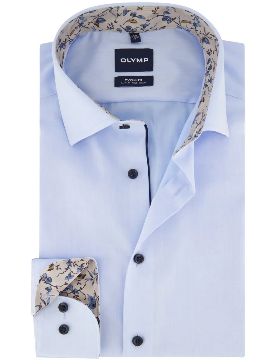 Overhemd Olymp lichtblauw Shirt dress ml 7