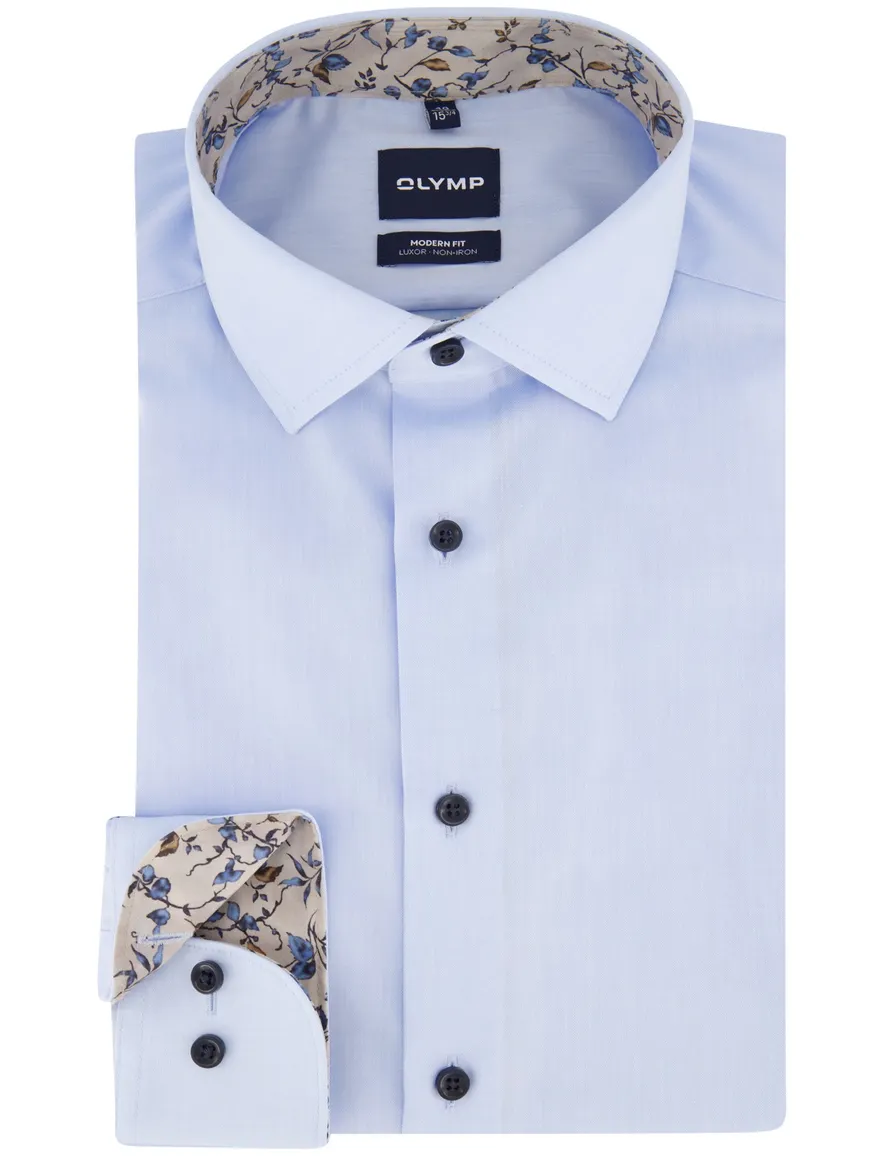 Overhemd Olymp lichtblauw Shirt dress ml 7