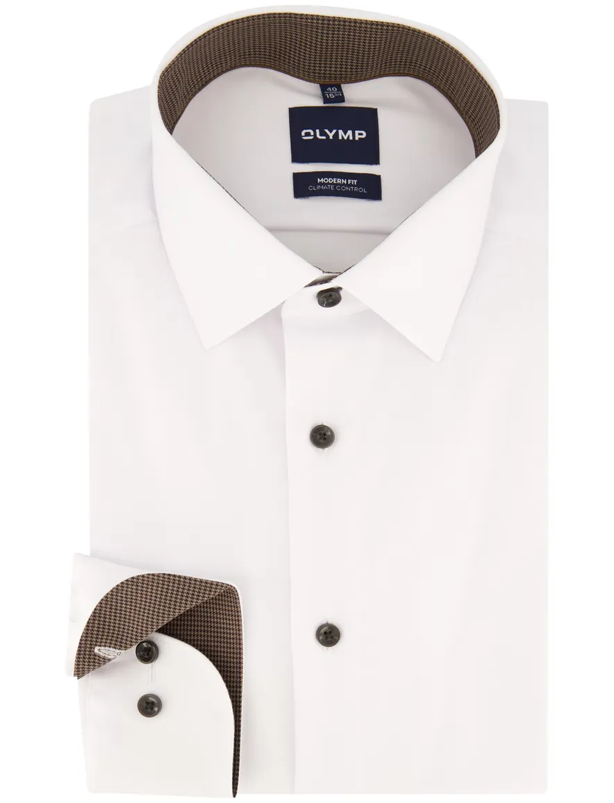 Overhemd Olymp wit Shirt dress ml 5
